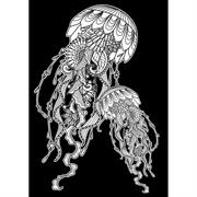 Velvet Art Poster A3, Jellyfish